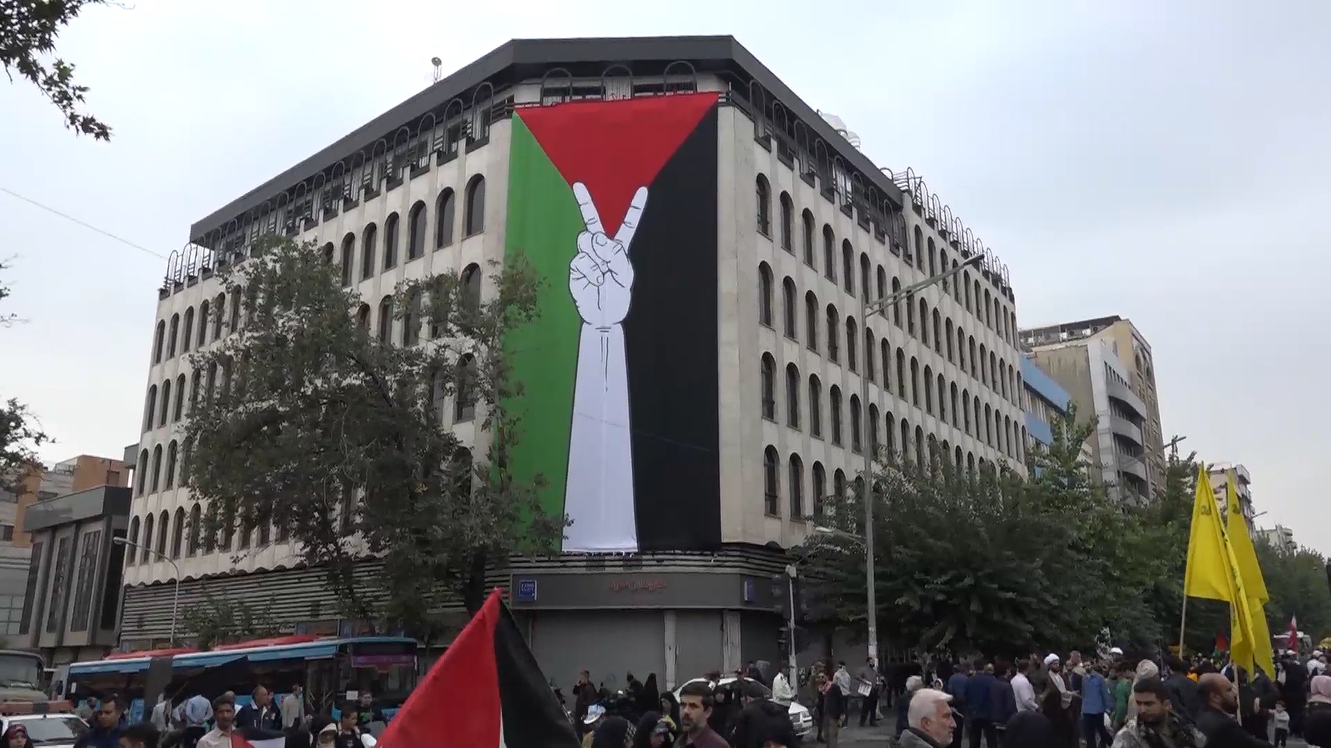 تظاهرات في طهران دعام لفلسطين - طوفان الأقصى (1)